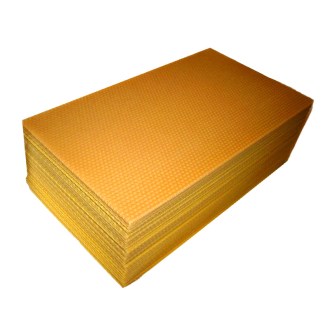 Láminas de cera estampada Langstroth 2/3 (159) - 424x136 mm
